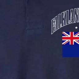 Falkland Islands Flag Patriotic Throwback Softstyle Adult Sport Polo