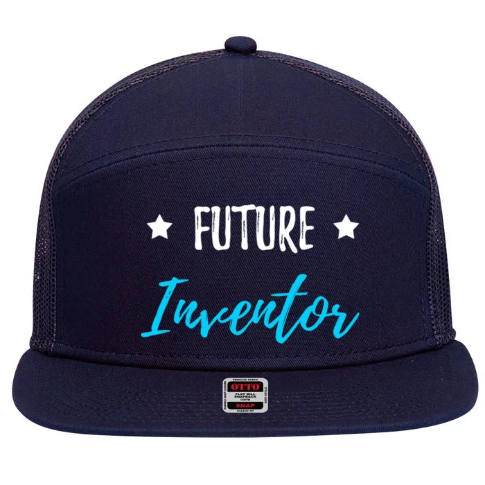 Future Inventor Funny Gift For Smart Students Meaningful Gift 7 Panel Mesh Trucker Snapback Hat