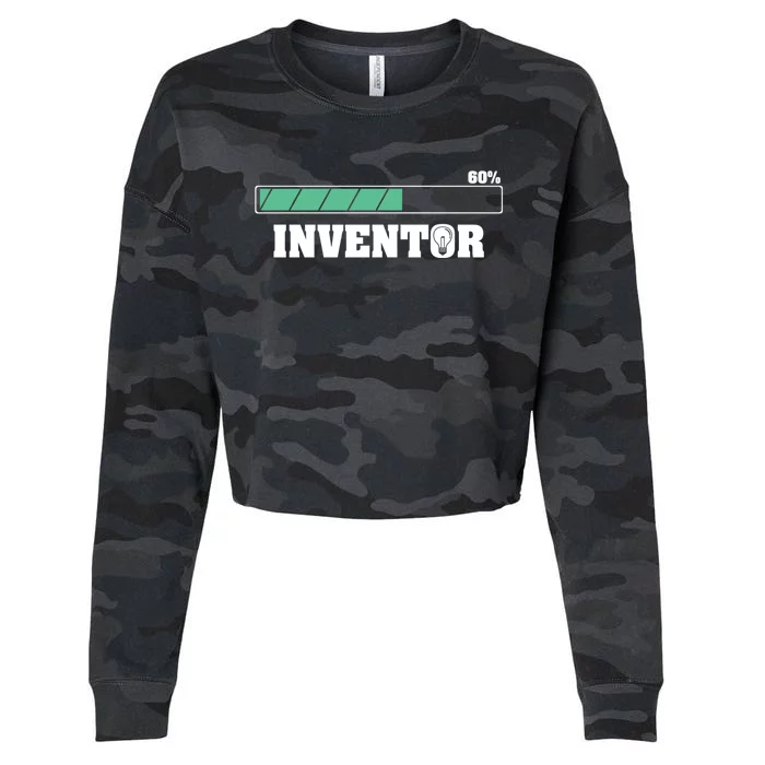 Future Inventor Funny Invention Lover Innovation Technology Great Gift Cropped Pullover Crew