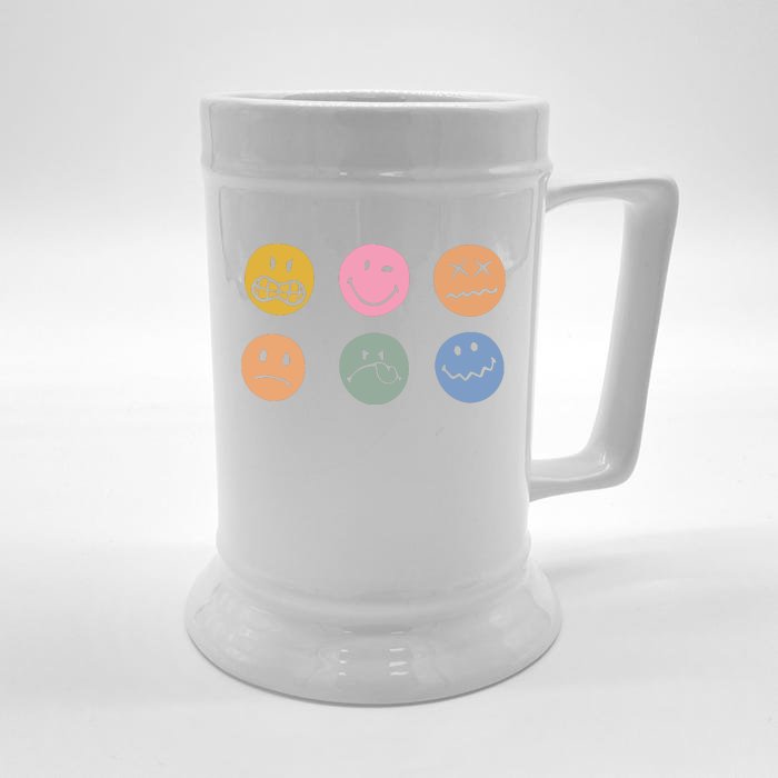 Face Icon Front & Back Beer Stein