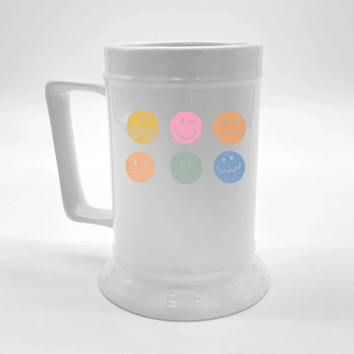 Face Icon Front & Back Beer Stein