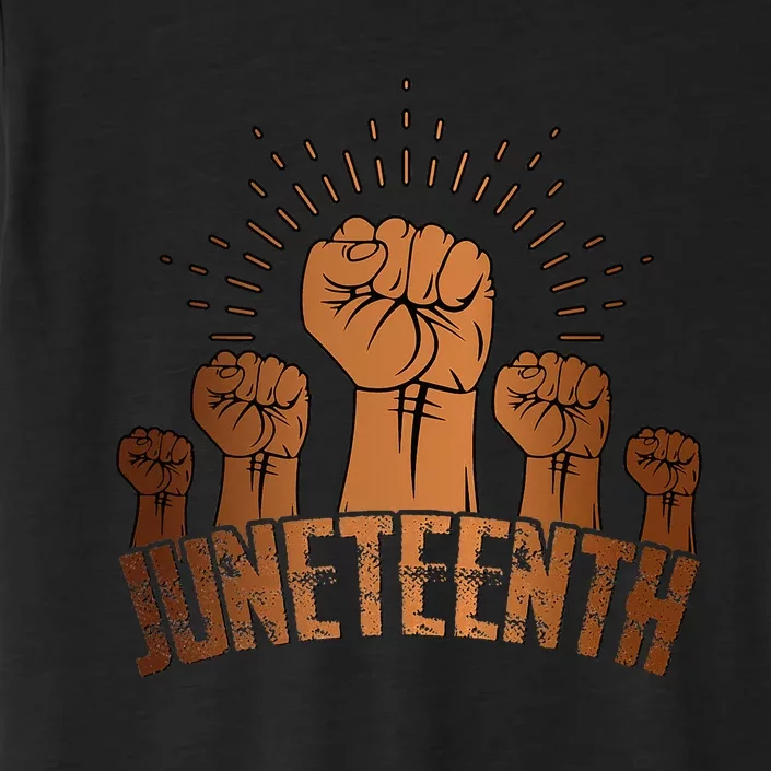 Free Ish Fist Juneteenth Melanin Black History ChromaSoft Performance T-Shirt