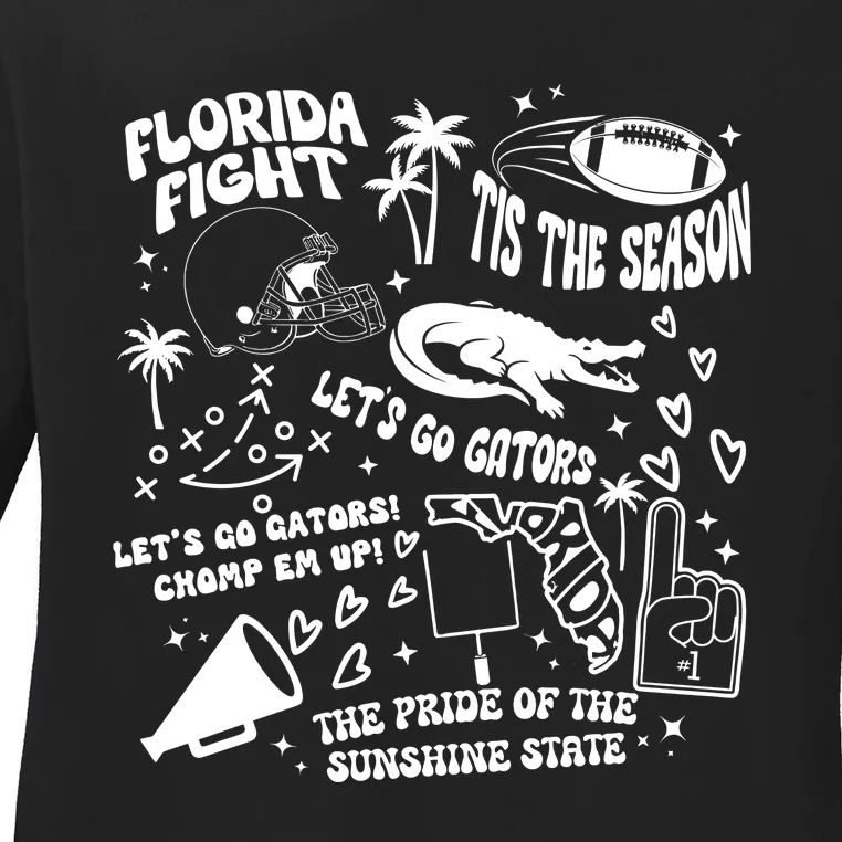 Florida Inspired Ladies Long Sleeve Shirt