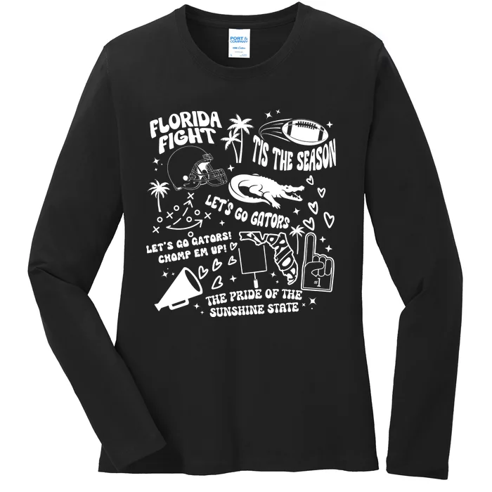 Florida Inspired Ladies Long Sleeve Shirt