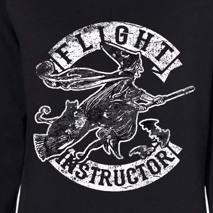 Flight Instructor Funny Halloween Witch Costume Gift Womens California Wash Sweatshirt