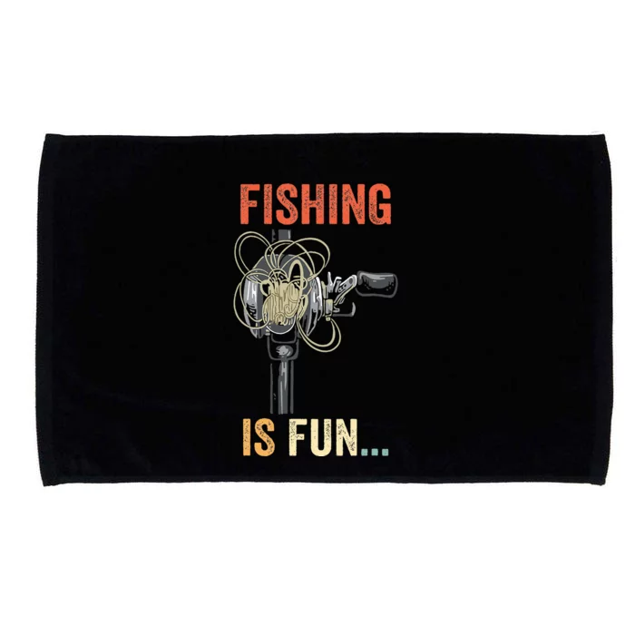 Fishing Is Fun BirdS Nest Fish Microfiber Hand Towel