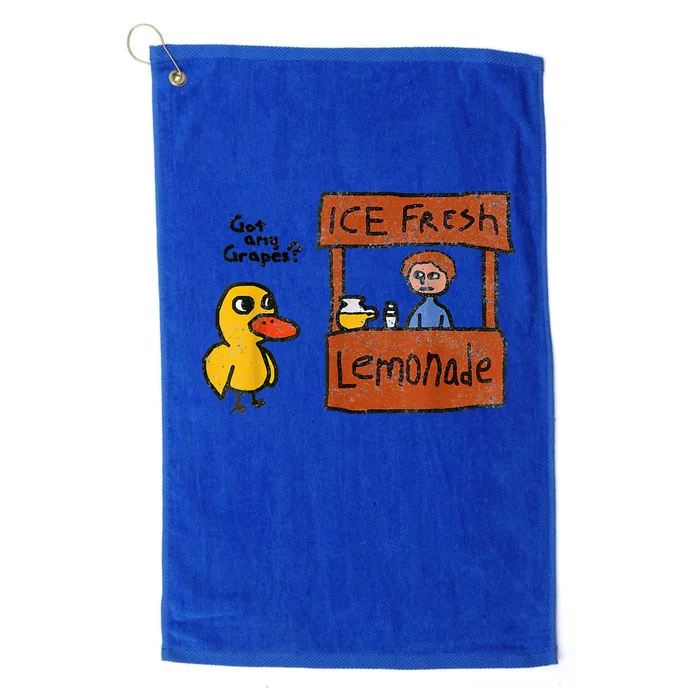 Funny Ice Fresh Lemonade Got Any Grapes Duck Platinum Collection Golf Towel