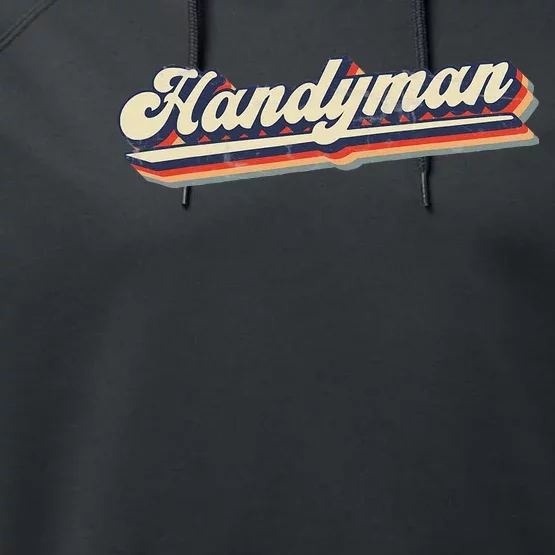 Funny I Fix Things & Handyman Performance Fleece Hoodie