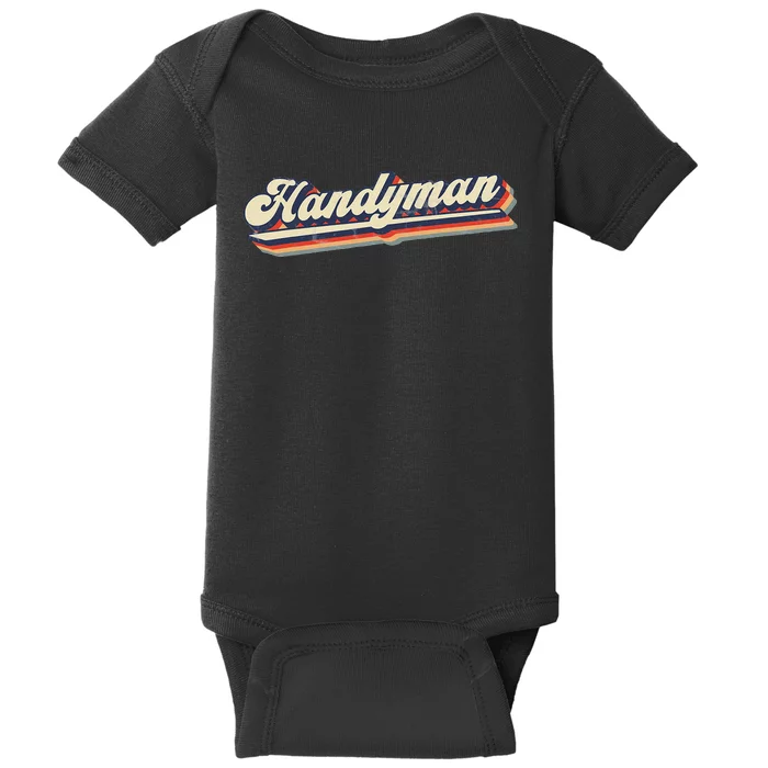 Funny I Fix Things & Handyman Baby Bodysuit