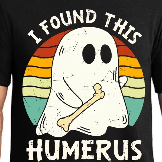 Funny I Found This Humerus Boo Ghost Halloween Costume Pajama Set