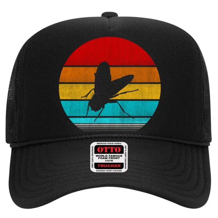 Fly Insect High Crown Mesh Trucker Hat