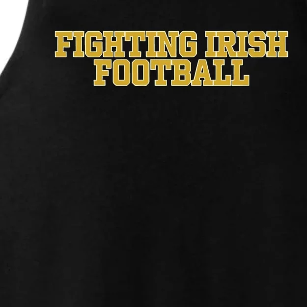 Fighting Irish Football Ladies Tri-Blend Wicking Tank