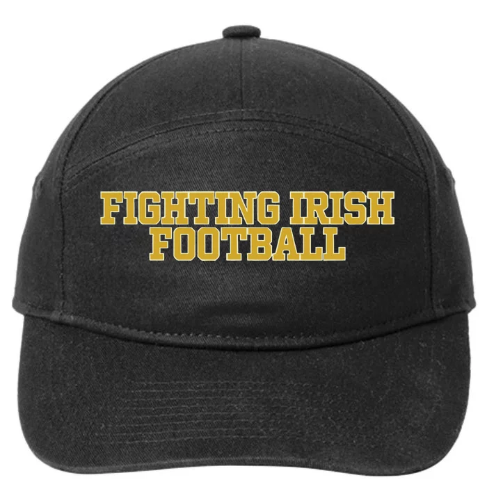 Fighting Irish Football 7-Panel Snapback Hat