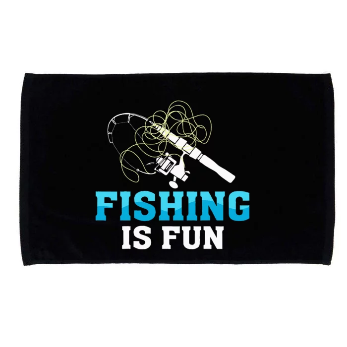 Fishing Is Fun BirdS Nest Microfiber Hand Towel