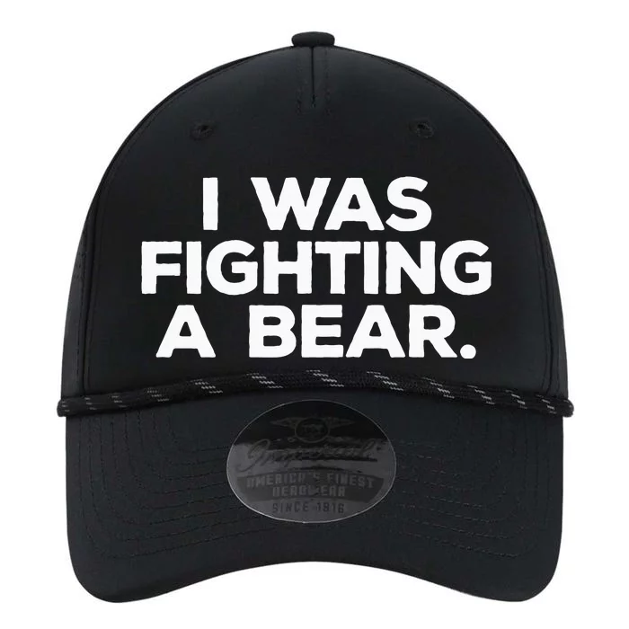 Funny Injury Get Well Gift I Was Fighting A Bear Performance The Dyno Cap