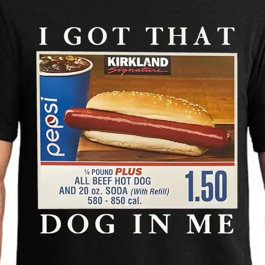 Funny I Got That Hot Dog In Me Pajama Set