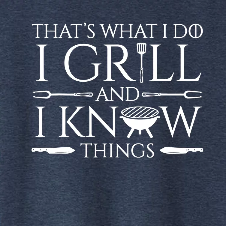 Fun I Grill And Know Things Meat Lover Barbecue Women's Crop Top Tee