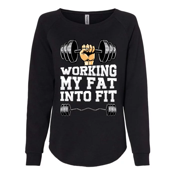 Fitness Inspiration Gym Motivation Sweat Is Just Fat Crying Gift Womens California Wash Sweatshirt