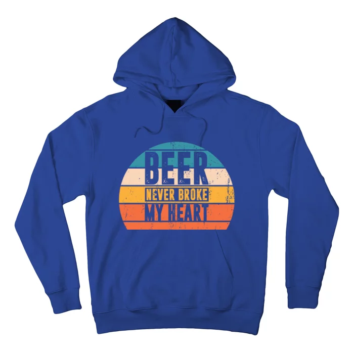 Funny Ing Great Gift Beer Never Broke My Heart Gift Hoodie