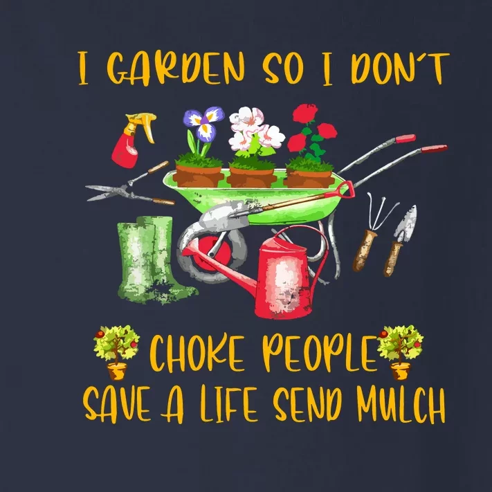 Funny I Garden So I Don't Choke People Gardening Toddler Long Sleeve Shirt