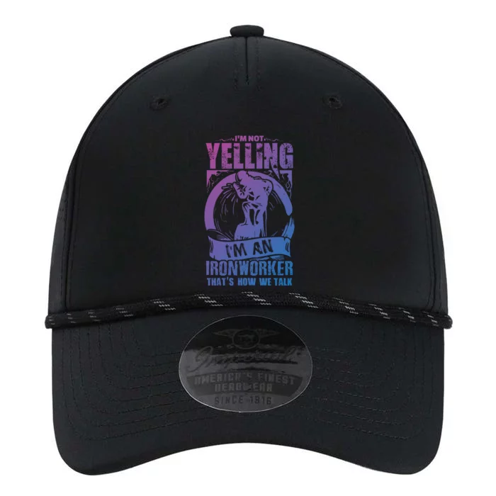 Funny Ironworker Gift For A Yelling Ironworker Gift Performance The Dyno Cap