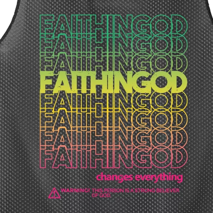 Faith In God Changes Everything Mesh Reversible Basketball Jersey Tank