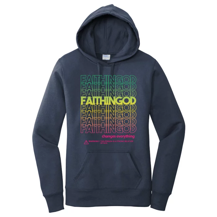 Faith In God Changes Everything Women's Pullover Hoodie