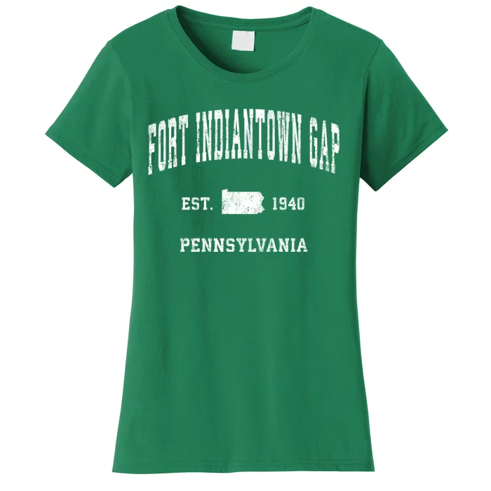 Fort Indiantown Gap Pennsylvania Pa Vintage Athletic Women's T-Shirt