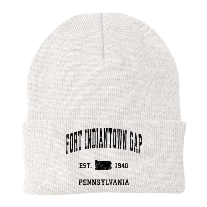 Fort Indiantown Gap Pennsylvania Pa Vintage Athletic Knit Cap Winter Beanie