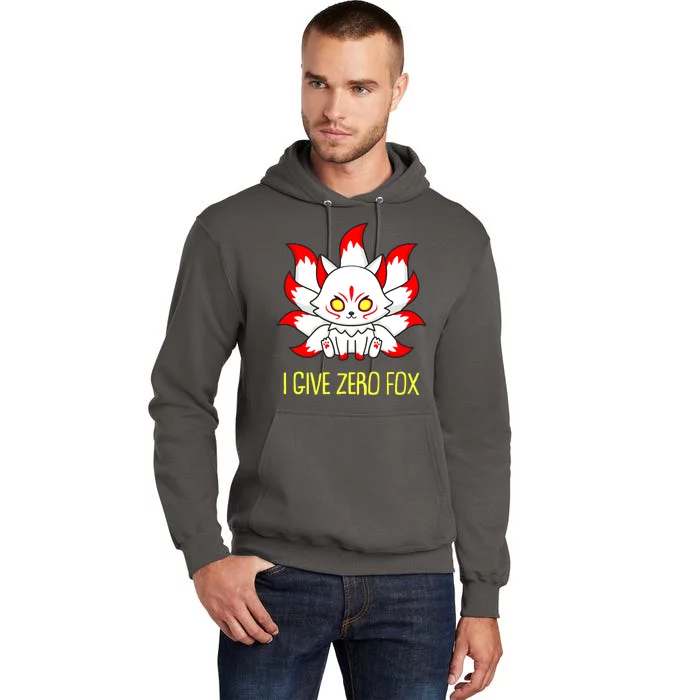 Funny I Give Zero Fox Japanese Nine Tail Fox Tall Hoodie