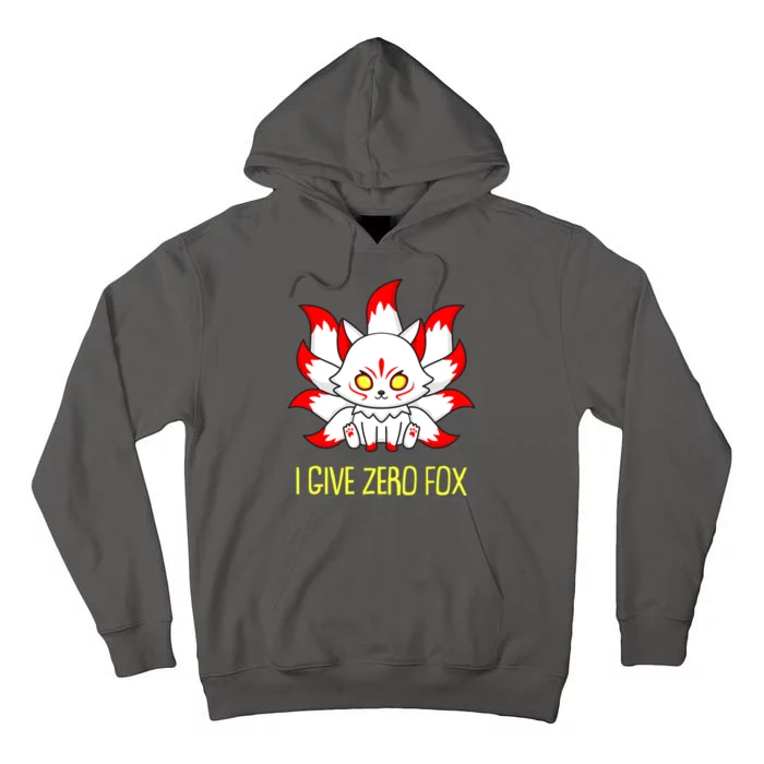 Funny I Give Zero Fox Japanese Nine Tail Fox Tall Hoodie