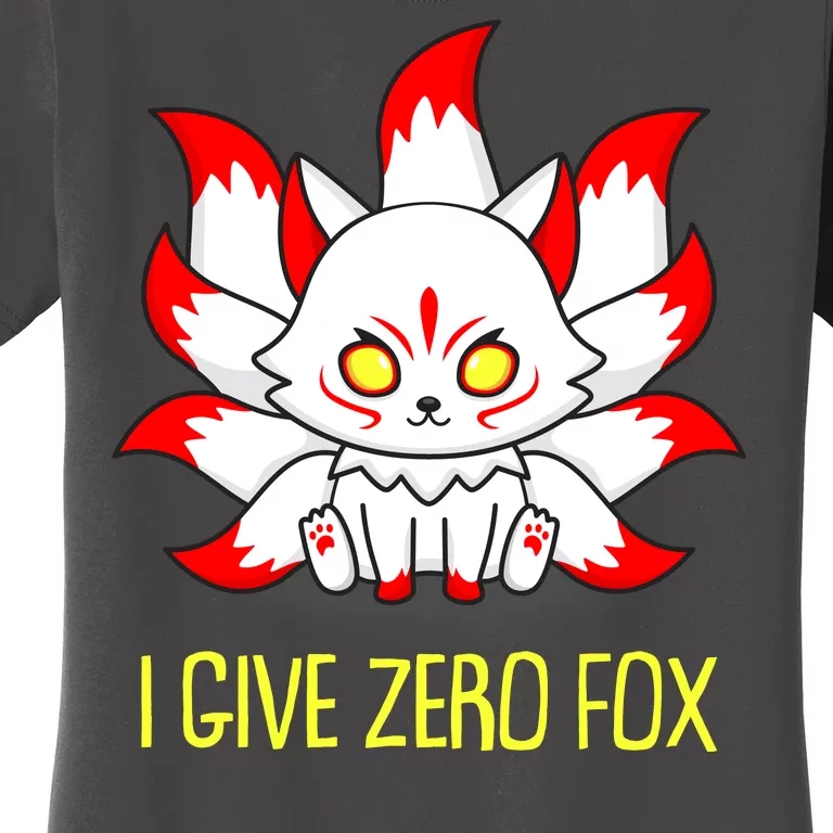 Funny I Give Zero Fox Japanese Nine Tail Fox Women's T-Shirt