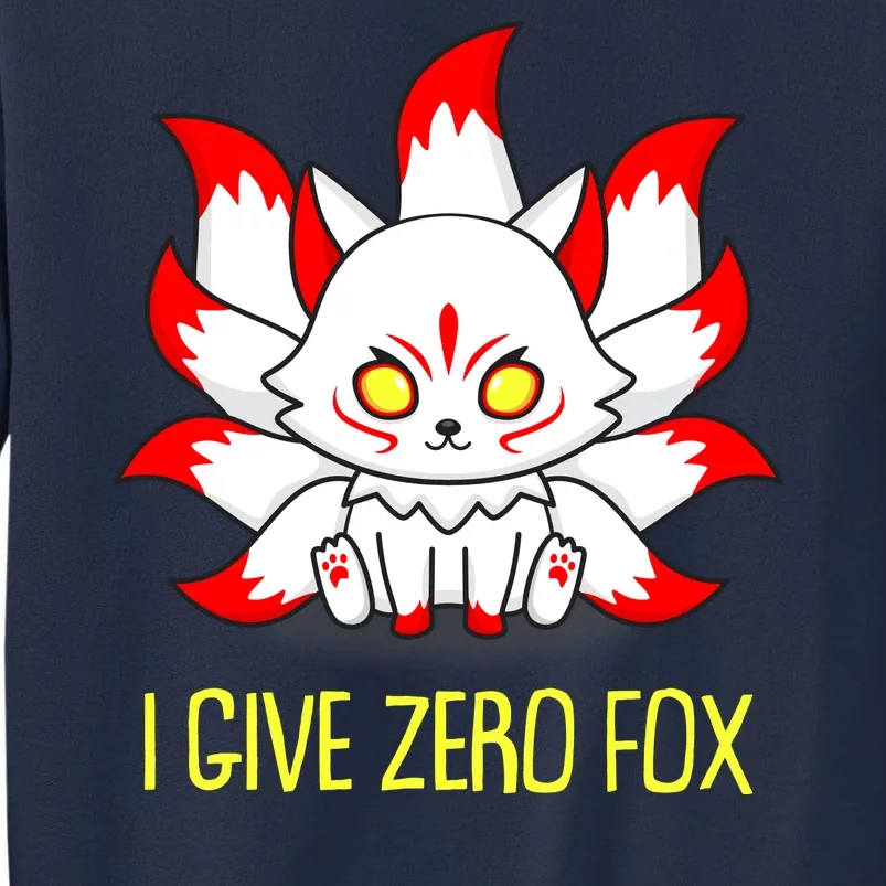 Funny I Give Zero Fox Japanese Nine Tail Fox Sweatshirt