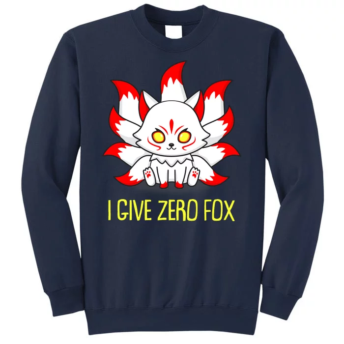 Funny I Give Zero Fox Japanese Nine Tail Fox Sweatshirt