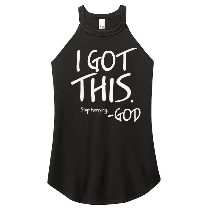 Funny I Got This God Christianity Religion Gift Women’s Perfect Tri Rocker Tank