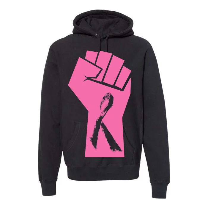 Fight Against Breast Cancer Fist Premium Hoodie