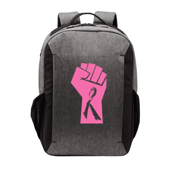 Fight Against Breast Cancer Fist Vector Backpack