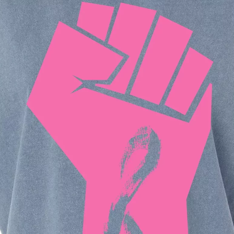 Fight Against Breast Cancer Fist Garment-Dyed Women's Muscle Tee