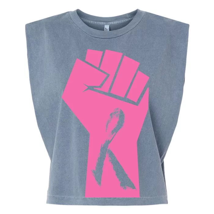 Fight Against Breast Cancer Fist Garment-Dyed Women's Muscle Tee