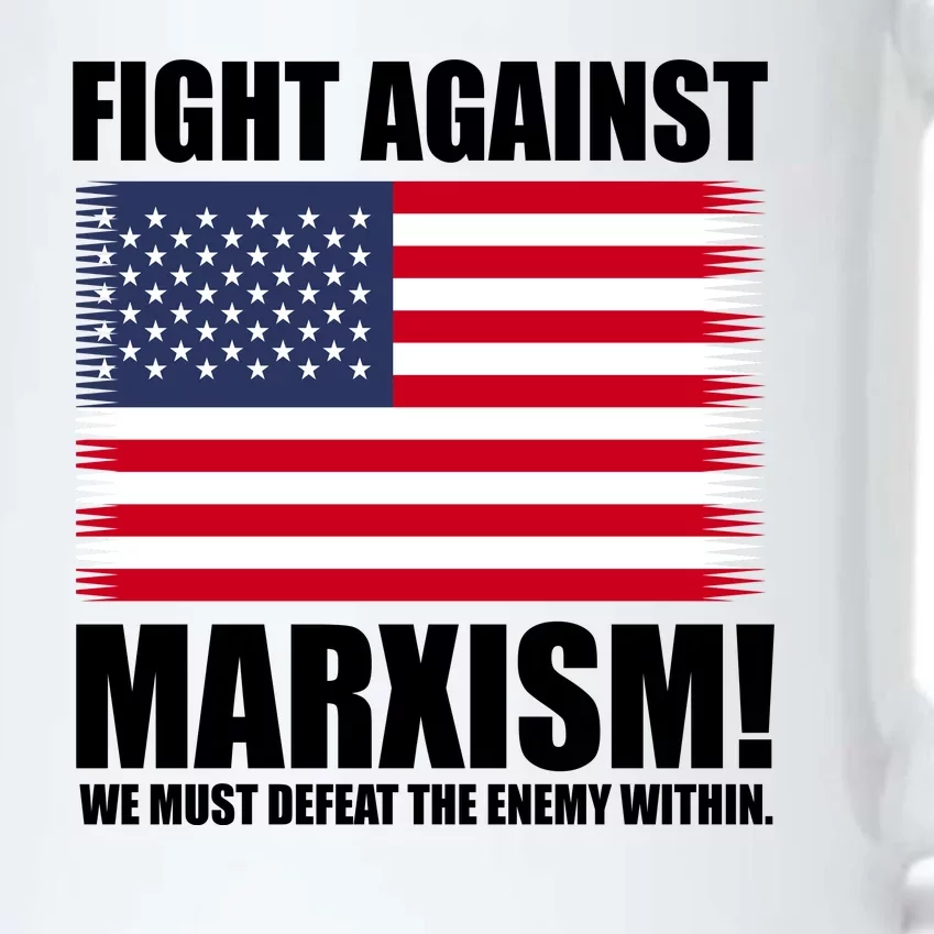 Fight Against Marxism Black Color Changing Mug