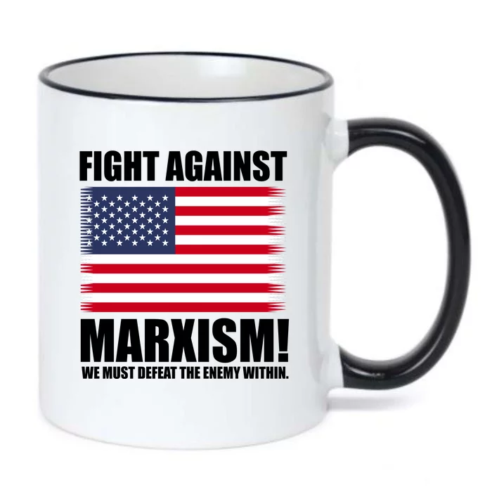 Fight Against Marxism Black Color Changing Mug