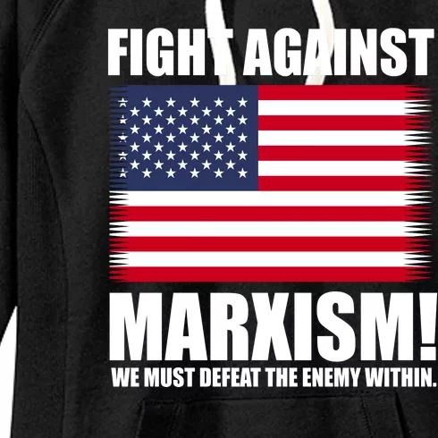 Fight Against Marxism Women's Fleece Hoodie