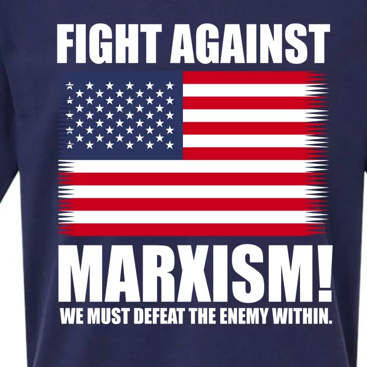 Fight Against Marxism Sueded Cloud Jersey T-Shirt