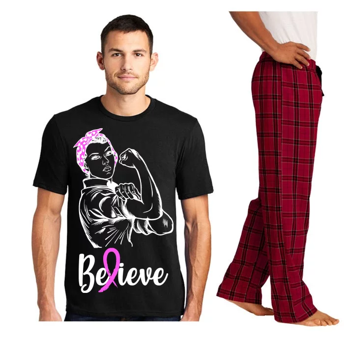 Fight Beast Cancer Awareness Believe Pajama Set