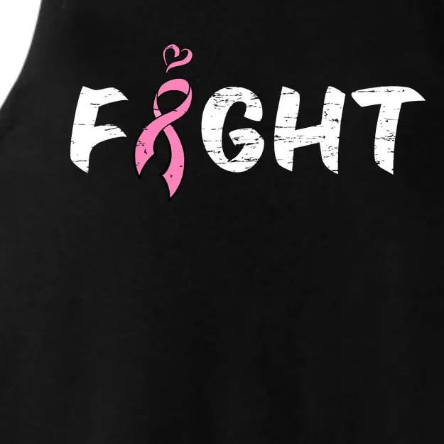 Fight Breast Cancer Ladies Tri-Blend Wicking Tank