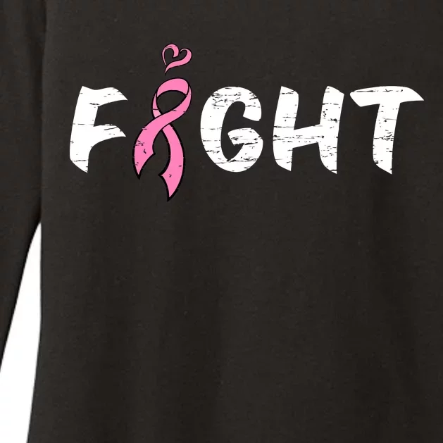 Fight Breast Cancer Womens CVC Long Sleeve Shirt