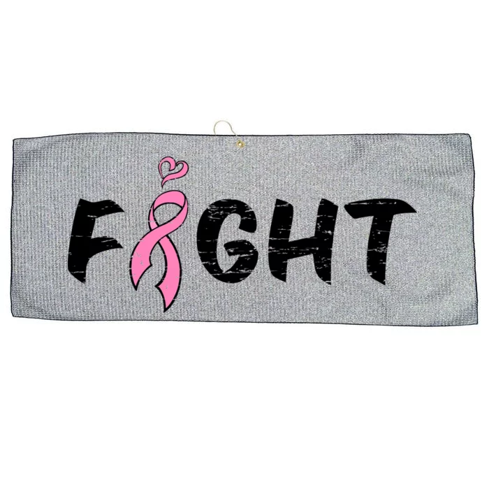 Fight Breast Cancer Large Microfiber Waffle Golf Towel