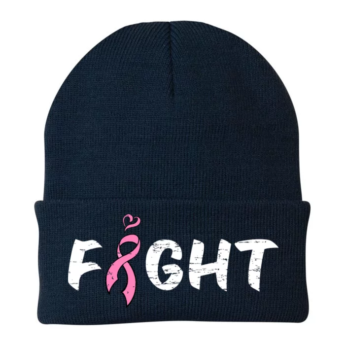 Fight Breast Cancer Knit Cap Winter Beanie