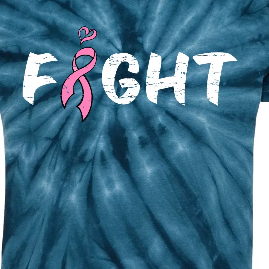 Fight Breast Cancer Kids Tie-Dye T-Shirt