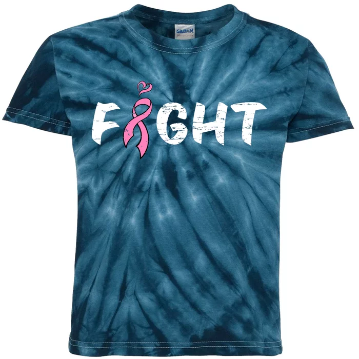 Fight Breast Cancer Kids Tie-Dye T-Shirt